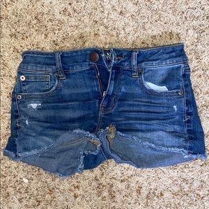 Blue jean shorts